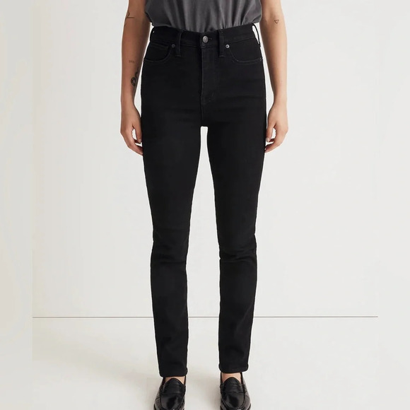 Madewell Black Stovepipe Jeans Size 24 - Picture 2 of 13